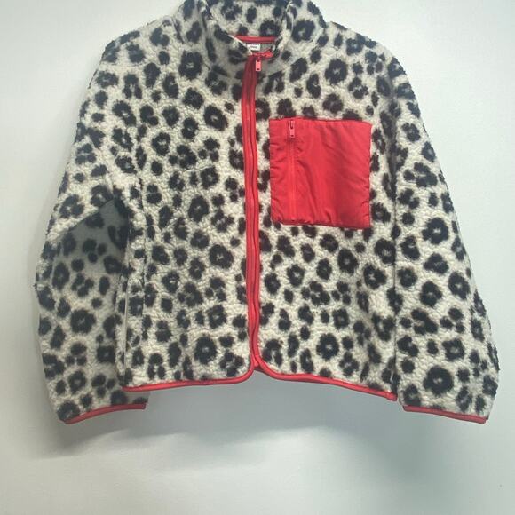 Girls cheetah print fleece - Picture 1 of 3